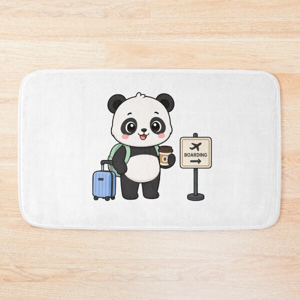 Item preview, Cute Panda Ready to Board Flight Kawaii Cartoon Travel Design designed and sold by Seculinator.