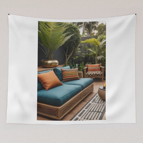 Item preview, Interior - Afro-Bohemian Living Space, Tropical Ambiance and Contemporary Aesthetic designed and sold by Reverso-Design.