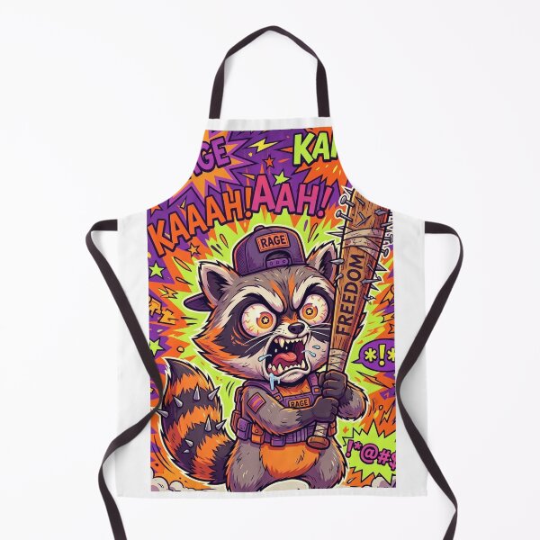 Item preview, Enraged Raccoon Comic Art Freedom Spiked Bat designed and sold by Pandora´s Box.