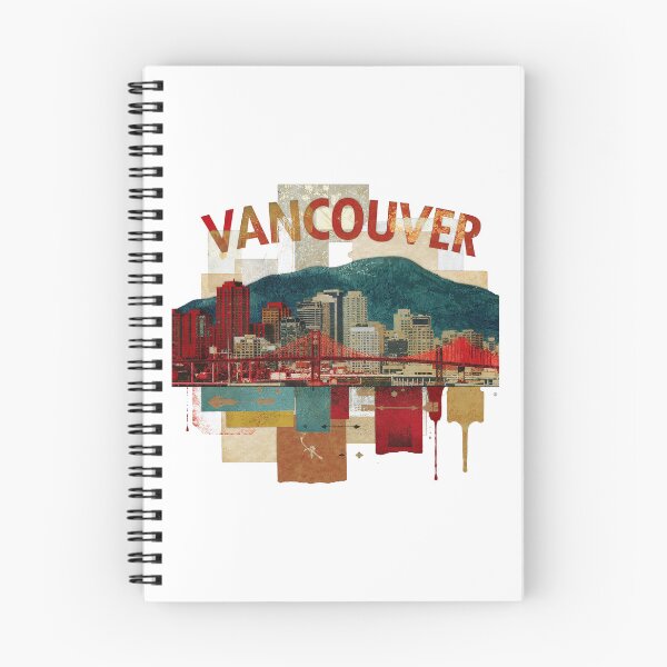 Item preview, Vancouver Canada Skyline Art - Minimalist Cityscape Travel Poster designed and sold by OzzFrequency.