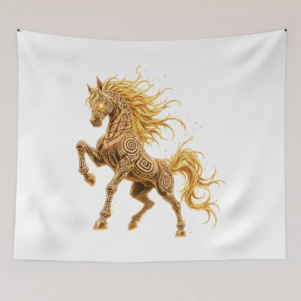 Item preview, Aurelian Flameglyph: The Manga Sunstride Stallion designed and sold by BlissBlvdShop.