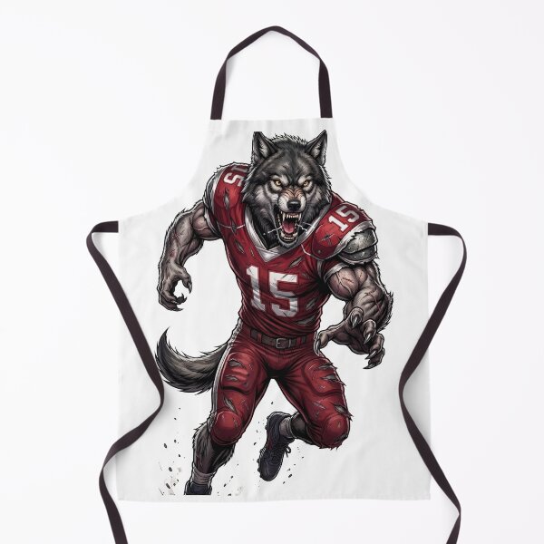 Item preview, Aggressive Werewolf Football Player Sports Mascot designed and sold by Pandora´s Box.