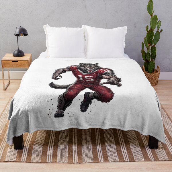 Item preview, Aggressive Werewolf Football Player Sports Mascot designed and sold by Pandora´s Box.