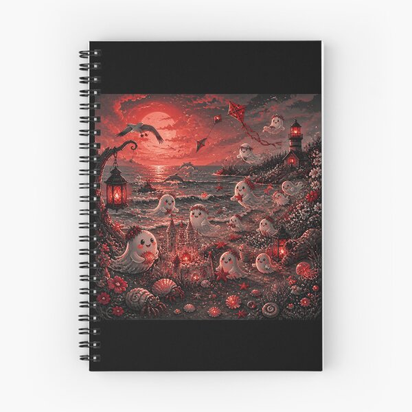 Item preview, Playful Ghosts on a Beach at Sunrise designed and sold by Shelley Loewnau-Jones Studio.