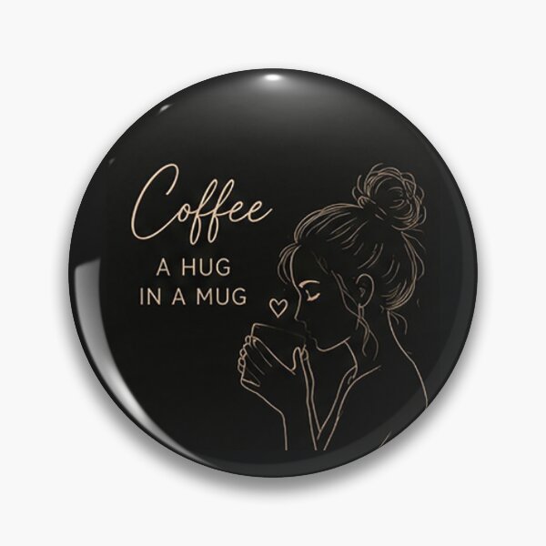 Item preview, Coffee A Hug in a Mug Cozy Woman Coffee Lover Illustration designed and sold by Sara-Ai.
