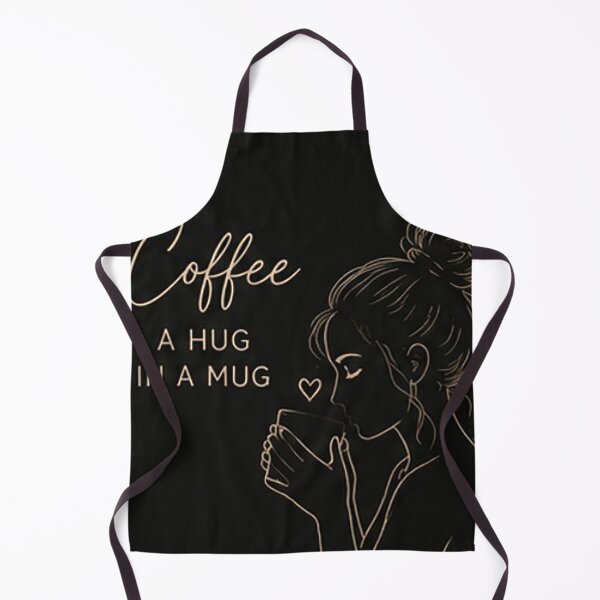 Item preview, Coffee A Hug in a Mug Cozy Woman Coffee Lover Illustration designed and sold by Sara-Ai.