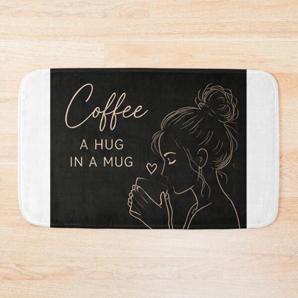 Item preview, Coffee A Hug in a Mug Cozy Woman Coffee Lover Illustration designed and sold by Sara-Ai.