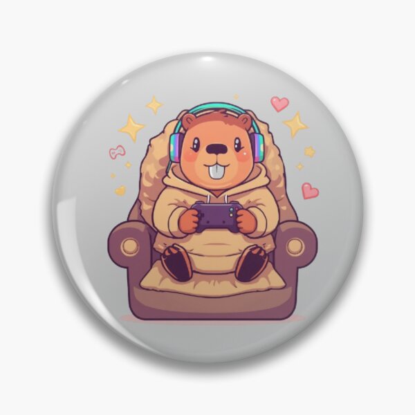 Item preview, Kawaii Gamer Capybara | Cute Gaming Animal Sticker designed and sold by Stylestickers55.