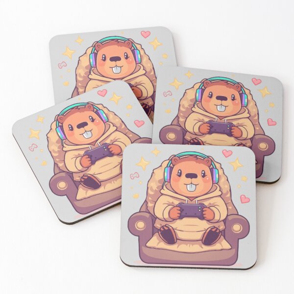 Item preview, Kawaii Gamer Capybara | Cute Gaming Animal Sticker designed and sold by Stylestickers55.