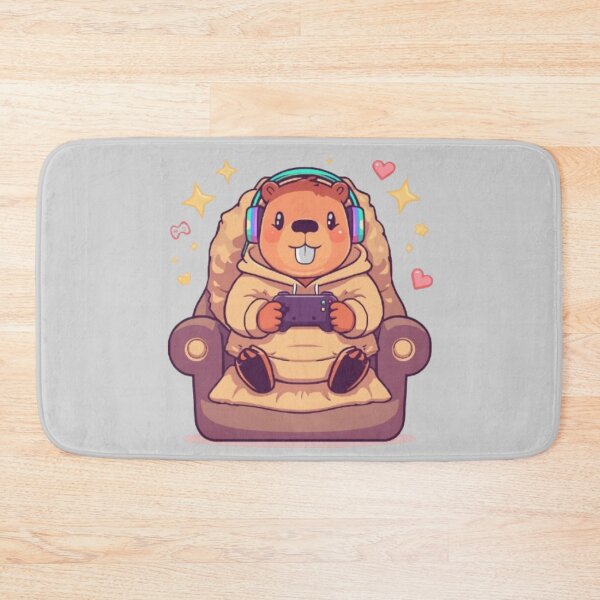 Item preview, Kawaii Gamer Capybara | Cute Gaming Animal Sticker designed and sold by Stylestickers55.