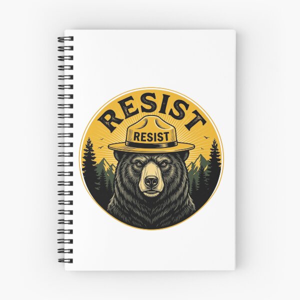 Item preview, Resist Bear Vintage Park Ranger Badge - Alt National Park Protest designed and sold by raedattia.