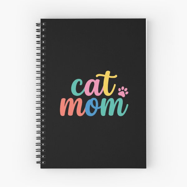 Item preview, Cat Mom Colorful Paw Script Typography designed and sold by SiarheiYur.