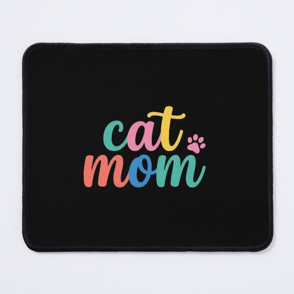 Item preview, Cat Mom Colorful Paw Script Typography designed and sold by SiarheiYur.