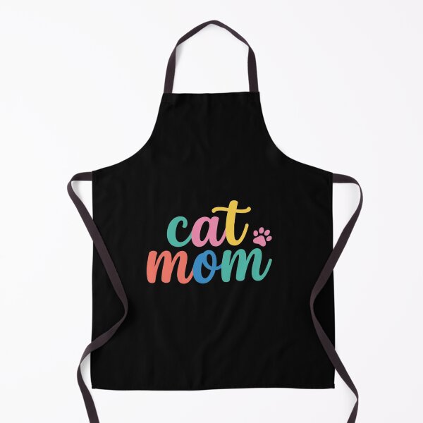 Item preview, Cat Mom Colorful Paw Script Typography designed and sold by SiarheiYur.