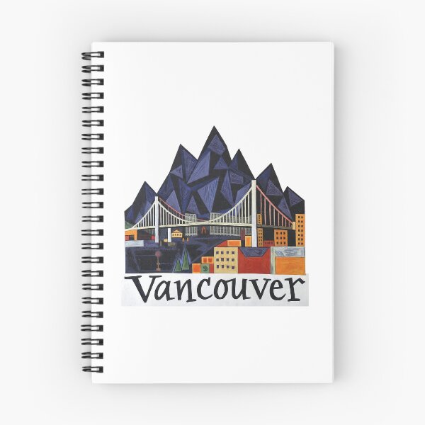 Item preview, Vancouver Canada Skyline Art - Minimalist Cityscape Travel Poster designed and sold by OzzFrequency.