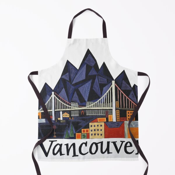 Item preview, Vancouver Canada Skyline Art - Minimalist Cityscape Travel Poster designed and sold by OzzFrequency.