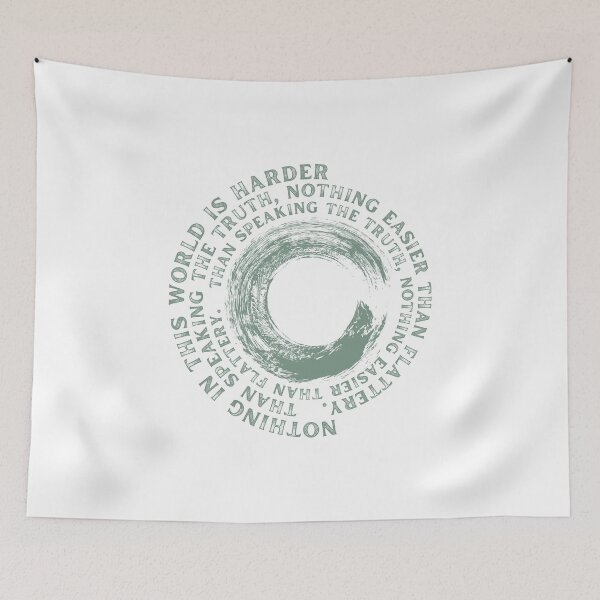 Item preview, Nothing in this world is harder than speaking the truth, nothing easier than flattery Fyodor Dostoevsky  designed and sold by HYPNK.