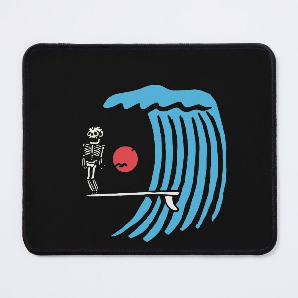 Item preview, Skeleton Surfer Wave Sunset Funny Surfing Skull  designed and sold by Gbriel3.