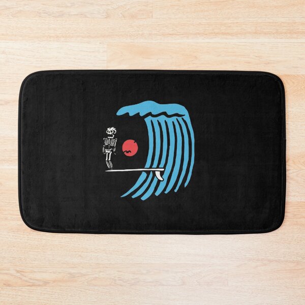 Item preview, Skeleton Surfer Wave Sunset Funny Surfing Skull  designed and sold by Gbriel3.