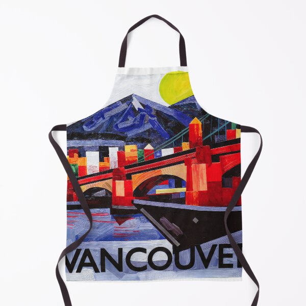 Item preview, Vancouver Canada Skyline Art - Minimalist Cityscape Travel Poster designed and sold by OzzFrequency.