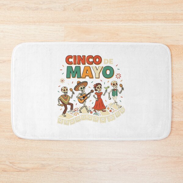 Item preview, Cinco De Mayo Dancing Sugar Skull Skeleton Fiesta designed and sold by SiarheiYur.
