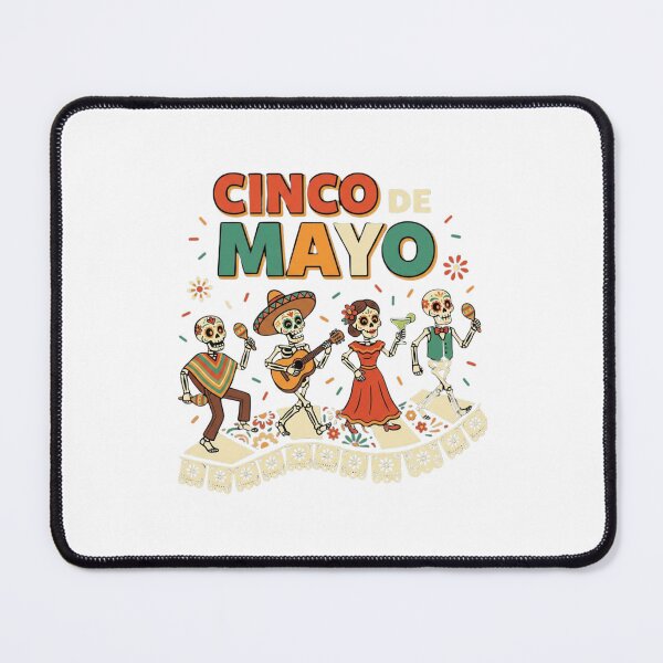 Item preview, Cinco De Mayo Dancing Sugar Skull Skeleton Fiesta designed and sold by SiarheiYur.