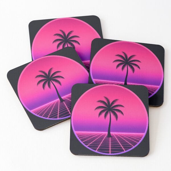 Item preview, Minimalist Synthwave Palm Tree Retro 80s Aesthetic Neon  designed and sold by Arobinoz.