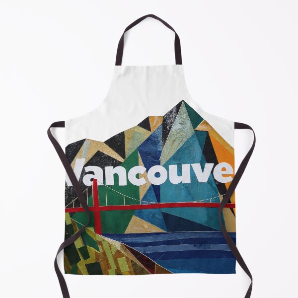 Item preview, Vancouver Canada Skyline Art - Minimalist Cityscape Travel Poster designed and sold by OzzFrequency.