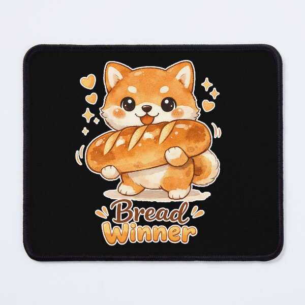 Item preview, Cute Kawaii Shiba Inu Breadwinner | Funny Dog Gift for Shiba Lovers | Watercolor Dog designed and sold by stylishdzign.