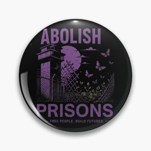 Item preview, Abolish Prisons Build Futures Butterfly Art designed and sold by Georain.