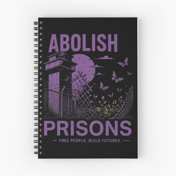 Item preview, Abolish Prisons Build Futures Butterfly Art designed and sold by Georain.
