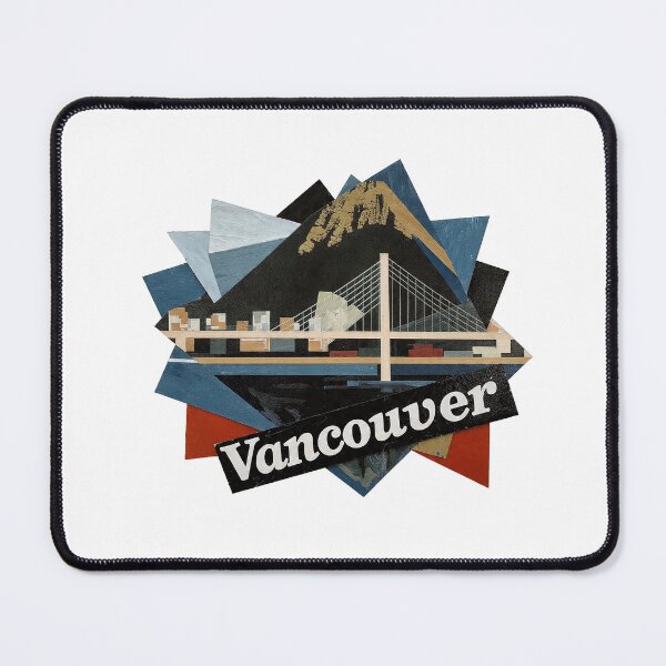 Item preview, Vancouver Canada Skyline Art - Minimalist Cityscape Travel Poster designed and sold by OzzFrequency.