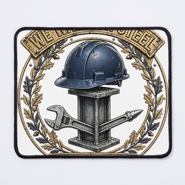 Item preview, Ironworker Shirt — We Walk On Steel | I-Beam Hard Hat Spud Wrench designed and sold by Donartpictures.