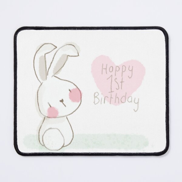 Item preview, Hoppy 1st Birthday bunny love designed and sold by Hephzibahlove.