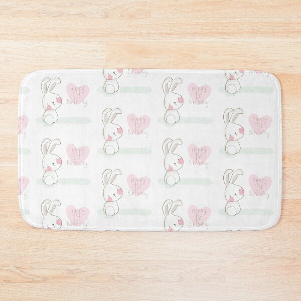 Item preview, Hoppy 1st Birthday bunny love designed and sold by Hephzibahlove.