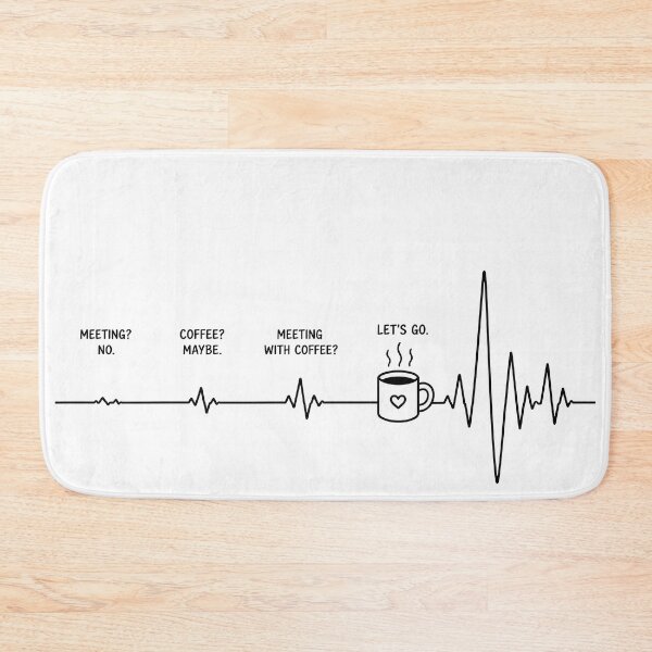 Item preview, ❤️ HEARTBEAT COLLECITON ❤️ - COFFEE ☕ - Before Meetings designed and sold by WheelieGdArt.
