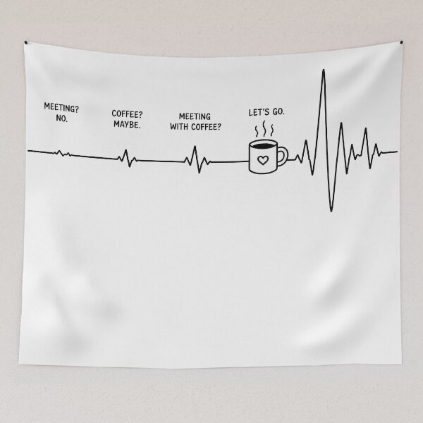 Item preview, ❤️ HEARTBEAT COLLECITON ❤️ - COFFEE ☕ - Before Meetings designed and sold by WheelieGdArt.