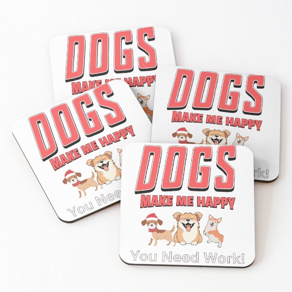 Item preview, Dogs make me happy designed and sold by Rick Evans Studio.