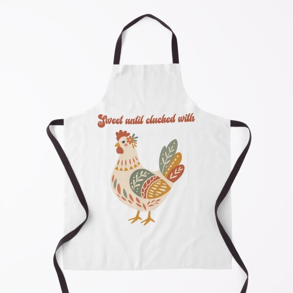 Item preview, Sweet Until Clucked With Boho Floral Chicken Cotton T-Shirt designed and sold by ZenfiniteDesign.