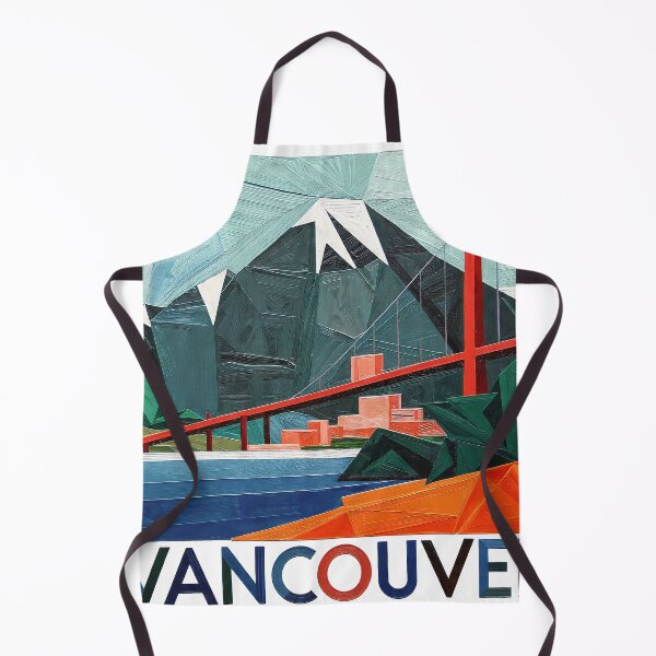 Item preview, Vancouver Canada Skyline Art - Minimalist Cityscape Travel Poster designed and sold by OzzFrequency.