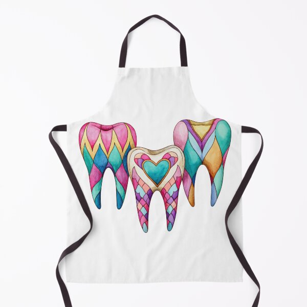 Item preview, Stained Glass Watercolor Teeth Design | Cute Dentist Dental Hygienist Gift Shirt designed and sold by Anastasiia Yurevych.