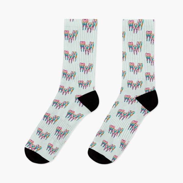Artikelvorschau, Zähne-Design im Aquarell-Stil mit Buntglas-Optik | Niedliches Geschenk-Shirt für Zahnärzte und Dentalhygieniker entworfen und verkauft von Anastasiia Yurevych.