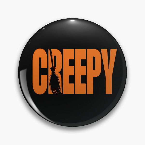Item preview, Creepy Witch Broom Halloween Typography T-Shirt designed and sold by Raw Tigers.