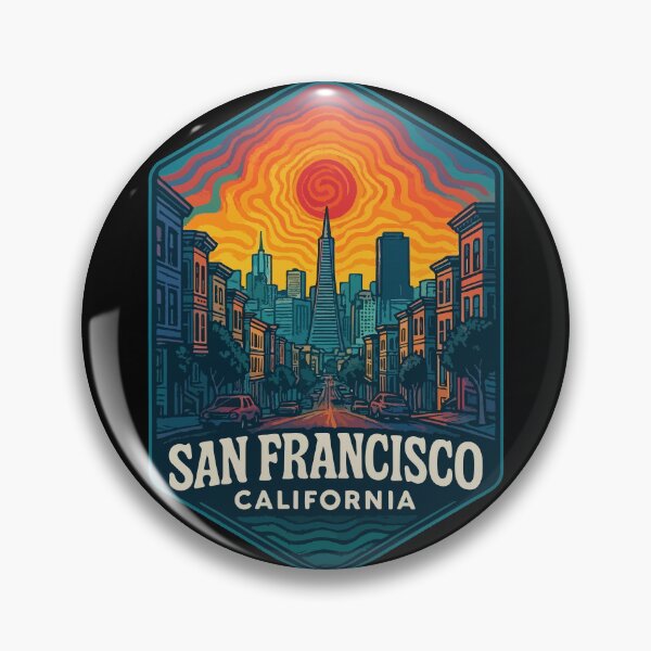 Item preview, San Francisco California USA Trippy Travel designed and sold by TomFrontierArt.