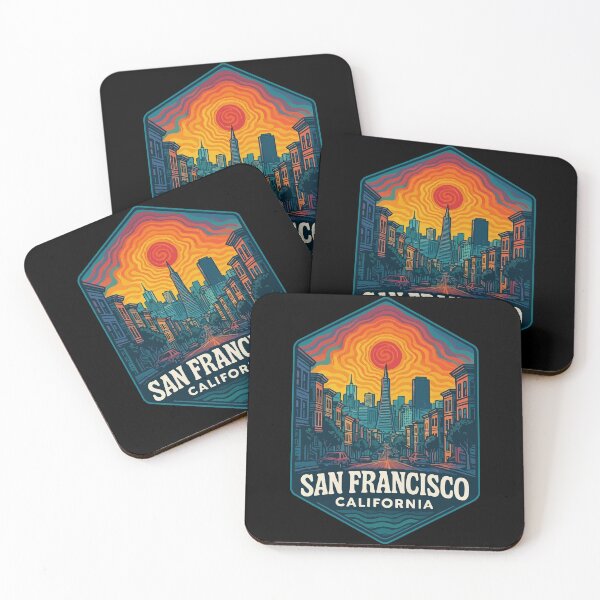 Item preview, San Francisco California USA Trippy Travel designed and sold by TomFrontierArt.