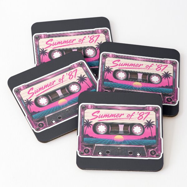 Item preview, Summer of 87 Retro Cassette Tape Vaporwave 80s Sticker  designed and sold by Arobinoz.