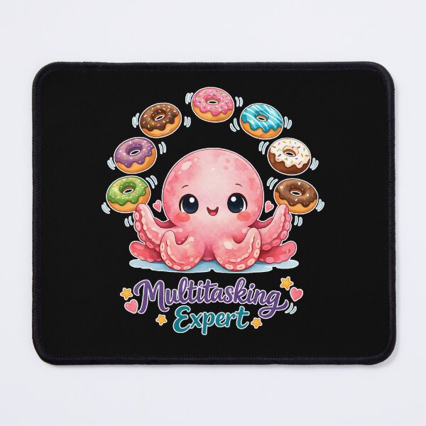Item preview, Cute Kawaii Octopus | Multitasking Expert Funny Ocean Animal Gift for Octopus Lovers | Watercolor Art designed and sold by stylishdzign.