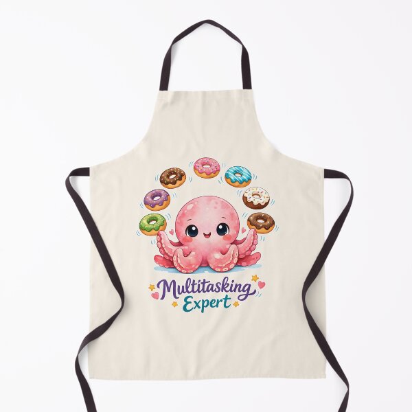 Item preview, Cute Kawaii Octopus | Multitasking Expert Funny Ocean Animal Gift for Octopus Lovers | Watercolor Art designed and sold by stylishdzign.