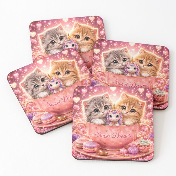 Item preview, Sweet Dreams Cats and Unicorn designed and sold by JBXDesigner.