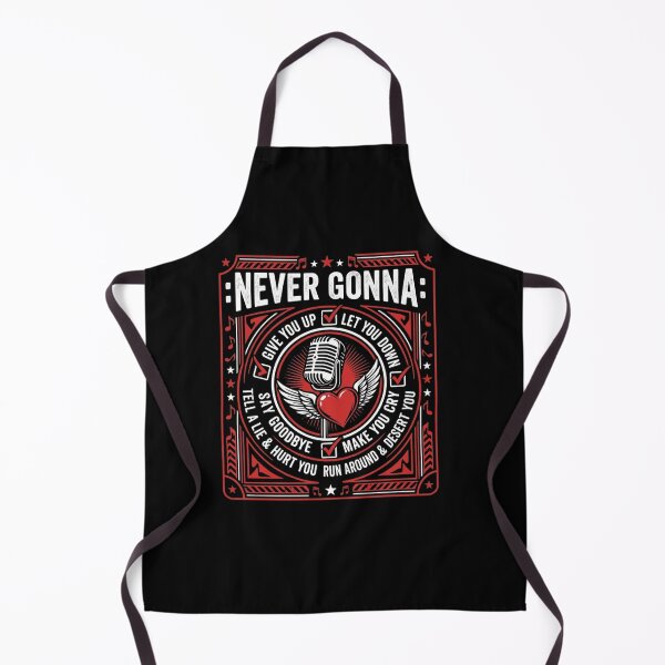 Item preview, Never Gonna Winged Microphone Heart Retro Music Art designed and sold by SiarheiYur.